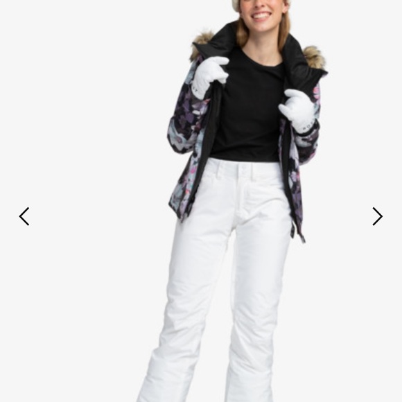 Roxy Ski Snowboard Backyard Pant White - Picture 7 of 12